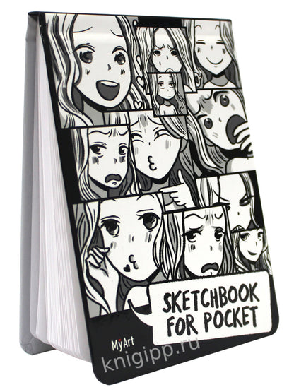 MyArt. Sketchbook for Pocket. Комикс аниме
