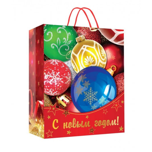 Пакет подарочный МАТОВЫЙ мл,новый год,140 гр/м2 ЧУДО ПРАЗДНИК в кор.10*12шт