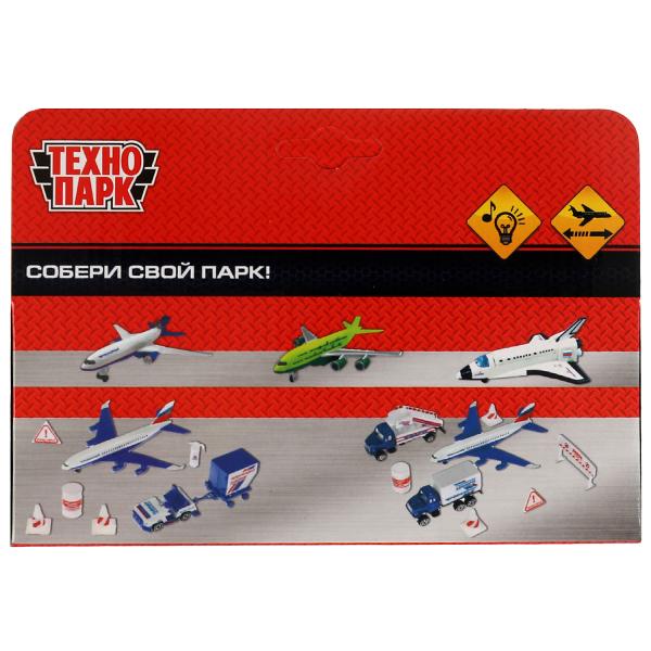 1792842-R2 340640 Модель металл свет-звук САМОЛЕТ ПОЧТА 18,5 см, инерция, кор. Технопарк в кор.2*60ш