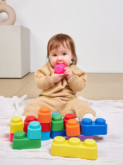 01584 ЦАРСТВО 188023 МЯГКИЕ КИРПИЧИКИ. КОНСТРУКТОР ИЗ МЯГКОГО МАТЕРИАЛА ДЛЯ САМЫХ МАЛЕНЬКИХ. 14 ДЕ