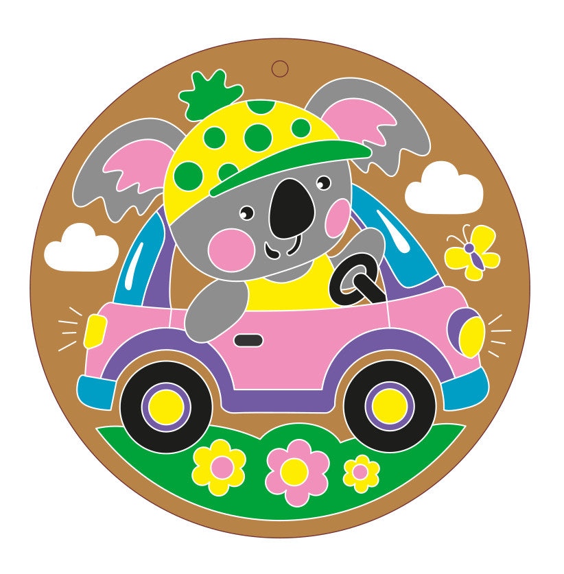 Набор для творчества Роспись по дереву "Коала" (круг, большой конверт)