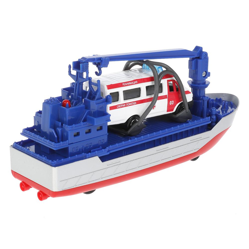 КРАН-17SLAMB-ГАЗГЫ Модель металл свет-звук ТРАНСПОРТНЫЙ КОРАБЛЬ 17 см, ГАЗЕЛЬ, инерц, кор. Техн