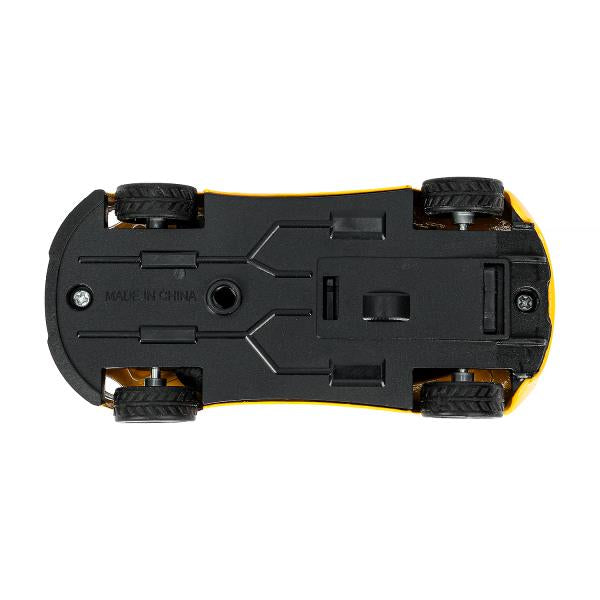 Машина металл Хот Вилс СПОРТКАР 9,5 см, желтый, инерц., кор. - в кор.2*120шт