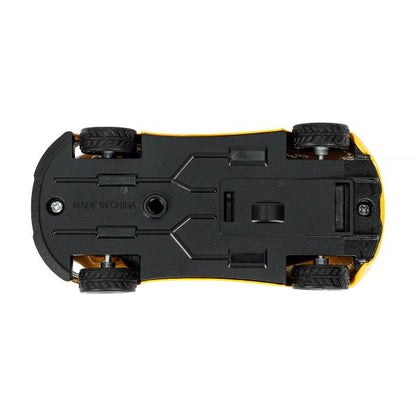 Машина металл Хот Вилс СПОРТКАР 9,5 см, желтый, инерц., кор. - в кор.2*120шт