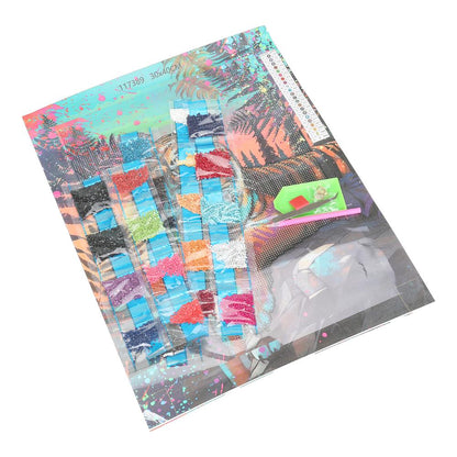 Mosaïque en bois 30*40 en rouleau avec une feuille de tigre de 36 pouces