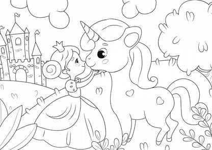 РАСКРАСКА А5 эконом. ЕДИНОРОГИ