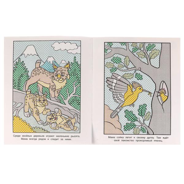 Mamans et petites filles. Водная раскраска. Раскрась водой. 200х250 mm. КБС. 8 pièces. Ouais. en cor.50шт