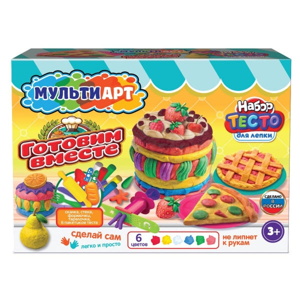 Набор для лепки готовим вместе, 24 см MultiArt в кор.8шт