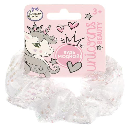 Accessoires pour/devochek резинка белая МИЛАЯ ЛЕДИ уп-10шт в кор.100уп