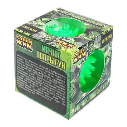 Супер Жим. Игрушка мялка "Мяч-попрыгун" 6см, цвета в асс.,уп-12шт в кор.12уп. арт.TG01H-JB-RU