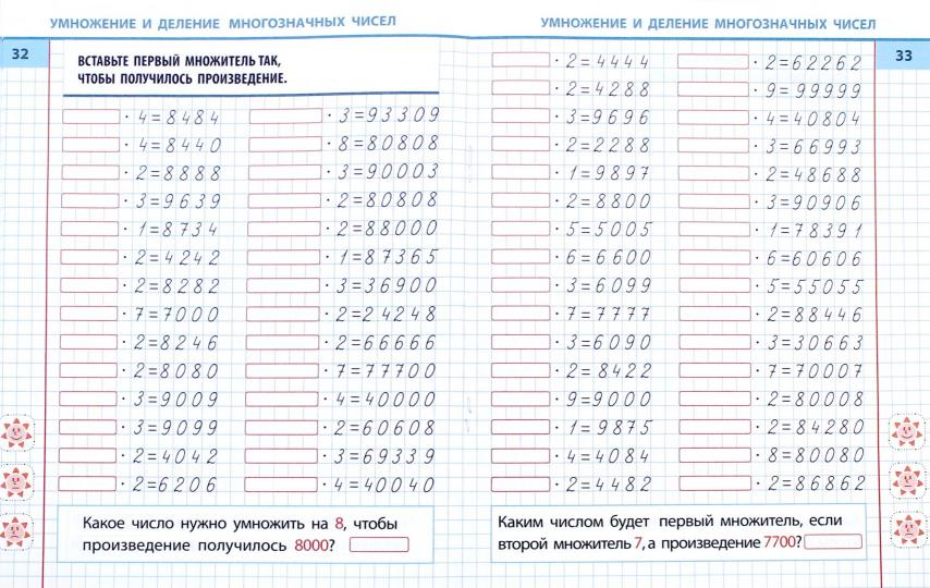 Математика. 4 Класс. Тетрадь-тренажер