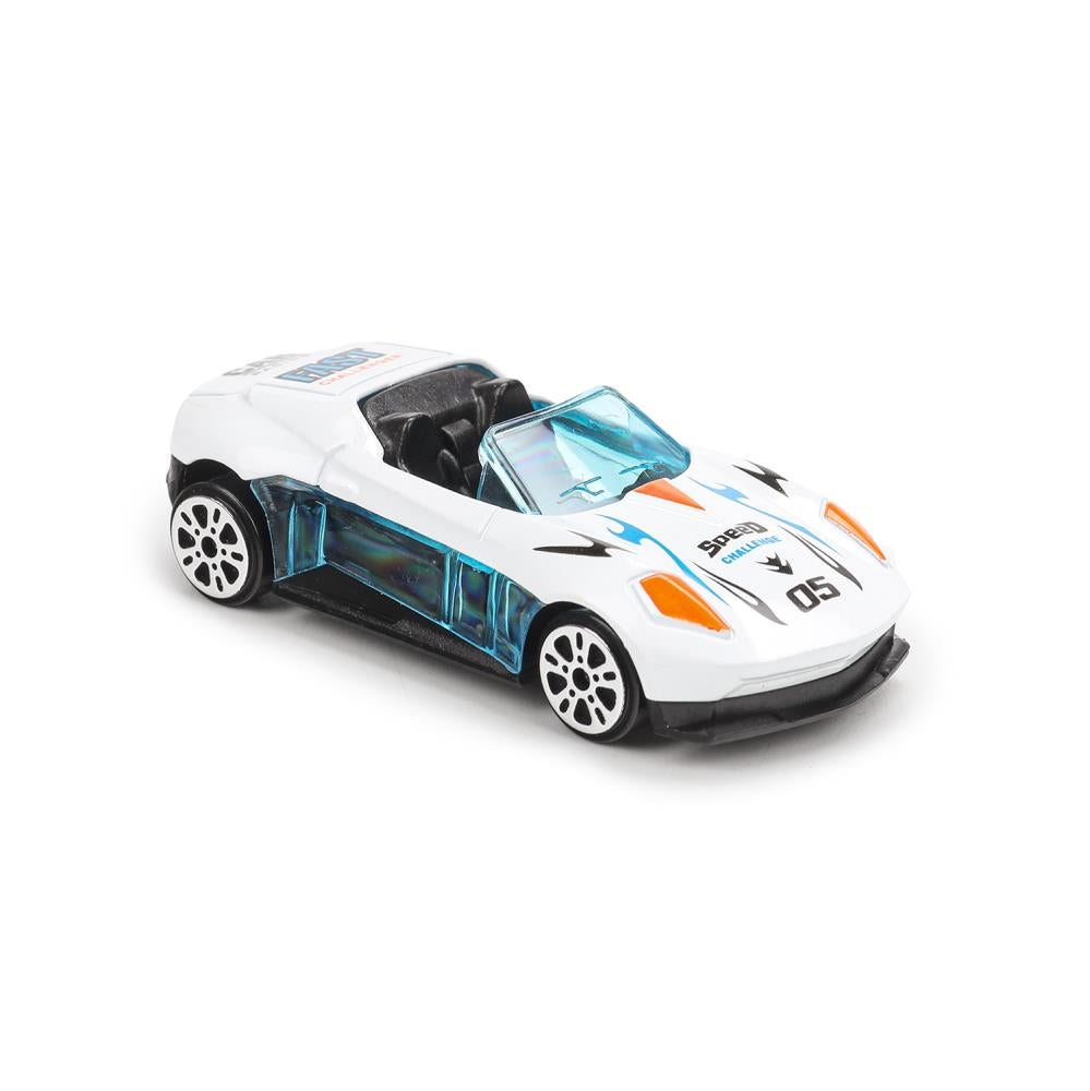 Machine en métal ROAD RACING pour SUISSE 7 cm, 3 pièces, dans un assortiment, couleur. Parc technologique dans le cor.2*96шт
