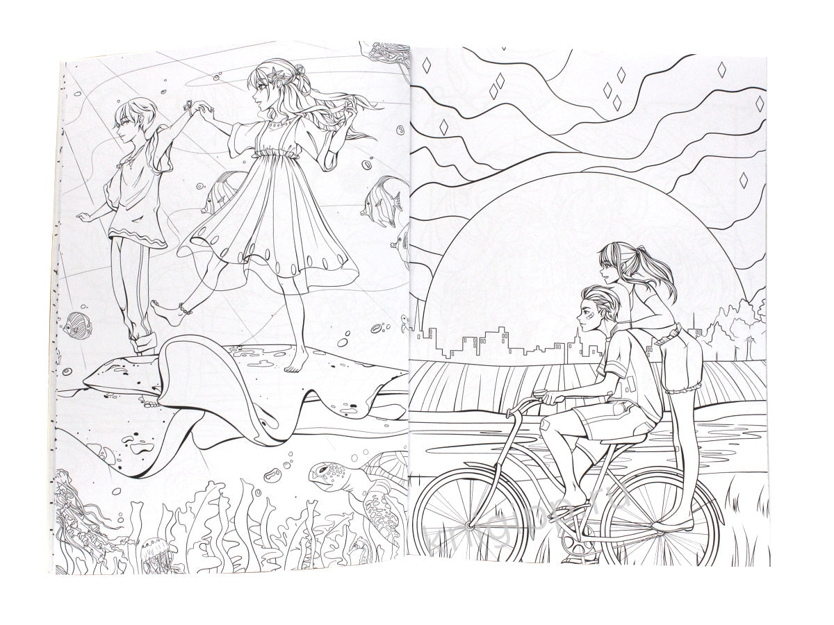 БОЛЬШАЯ АНИМЕ РАСКРАСКА