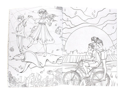 БОЛЬШАЯ АНИМЕ РАСКРАСКА