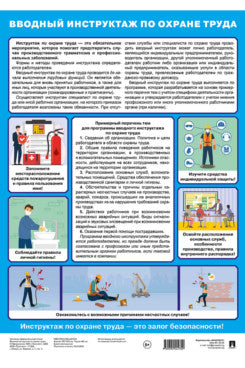 Вводный инструктаж по охране труда. Наглядно-оформительский плакат.А3.-М.:Проспект,2025.