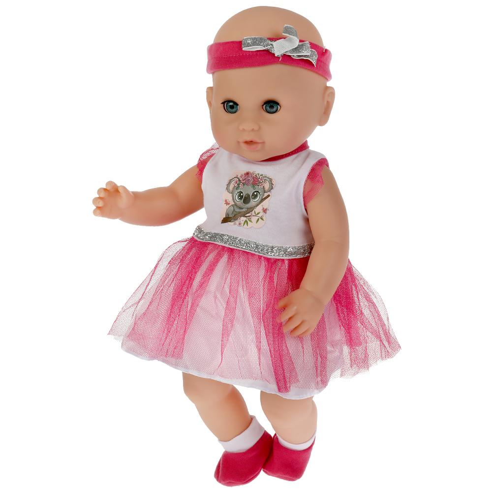 Карапуз. Пупс "Кукутики. Лерочка" 40см функциональный пьет, писает, моргает, арт.BAE-6099-C-POTTY-RU