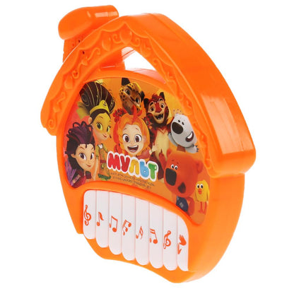 Пианино-домик МУЛЬТ на бат. 15 песен из м/ф на блистере (рус. уп.) Умка в кор.2*96шт