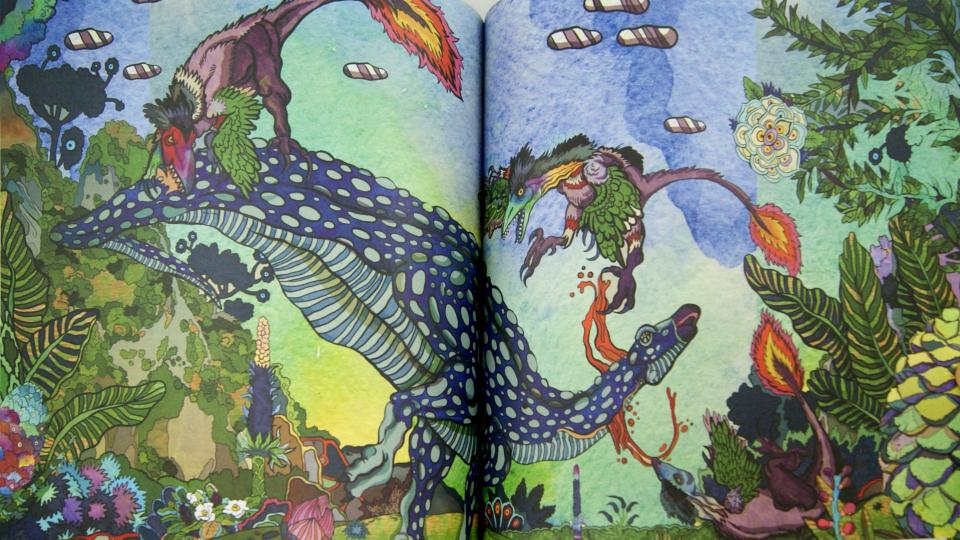 Пирог с динозаврами