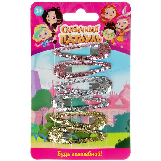 Accessoires pour/devochek СКАЗОЧНЫЙ ПАТРУЛЬ 6 заколок на карт. dans le paquet. МИЛАЯ ЛЕДИ уп-10шт в кор.100уп