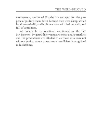 The Well Beloved = Возлюбленная: на англ.яз