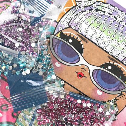 Алмазная мозаика ЛОЛ 15*15, в коробке, mdr МУЛЬТИ АРТ в кор.48шт