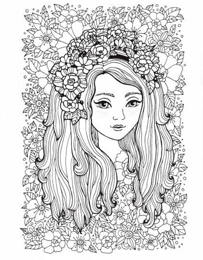 Princesses. Творческая раскраска очаровательных принцесс