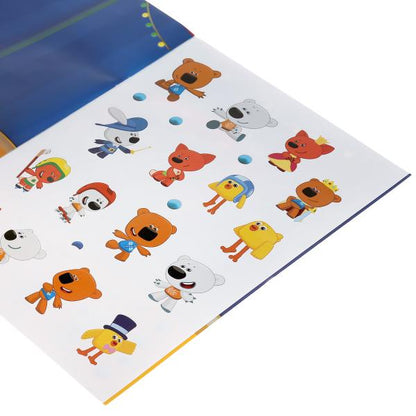 "УМКА". ДЕНЬ ВЕСЕЛЬЯ. МИ-МИ-МИШКИ. ПЕРВЫЕ РАЗВИВАЮЩИЕ НАКЛЕЙКИ. 210Х285ММ,8 СТР.+ 50 НАКЛ. в кор50шт