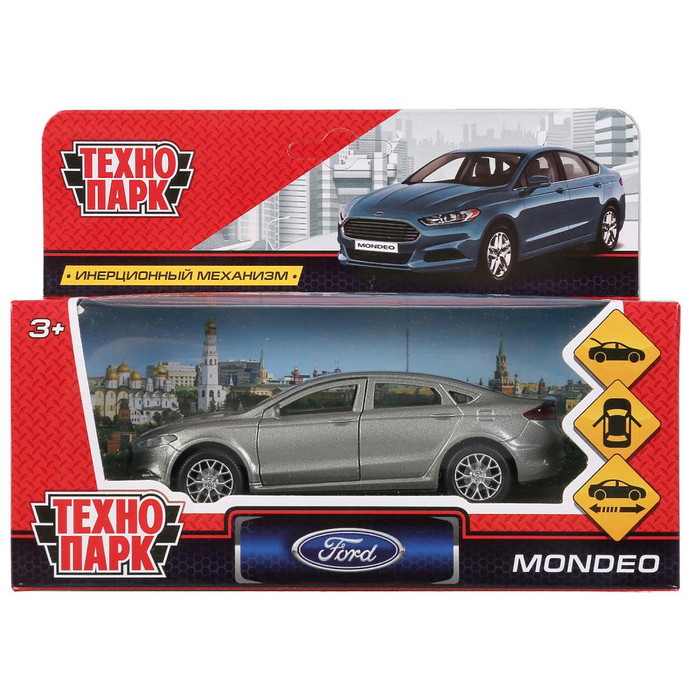 Машина металл FORD MONDEO, длина 12 см, откр дв, багаж, инерц, серый. в кор. Технопарк в кор.2*36шт