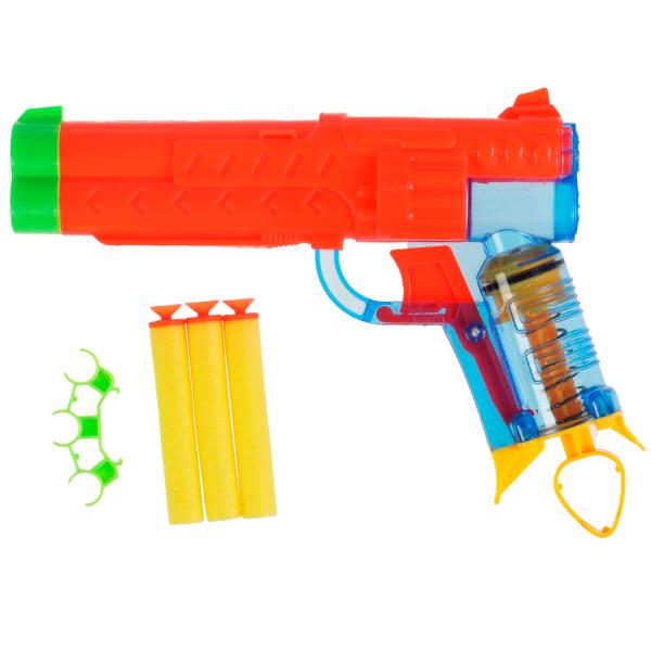 Бластер мягкие пули, блист.26,6*25*3см ИГРАЕМ ВМЕСТЕ в кор.2*108шт