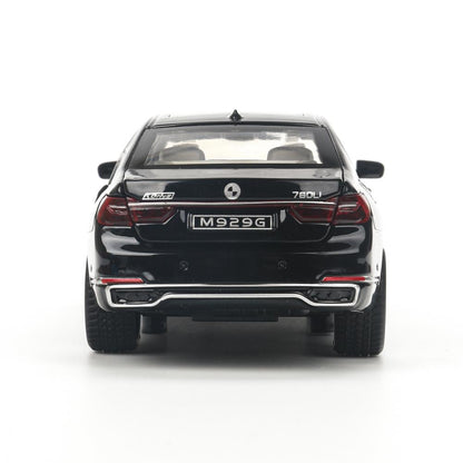 Machine en métal pour BMW 760, 22 cm, double, capot, bagage, inertie - en cor.24шт