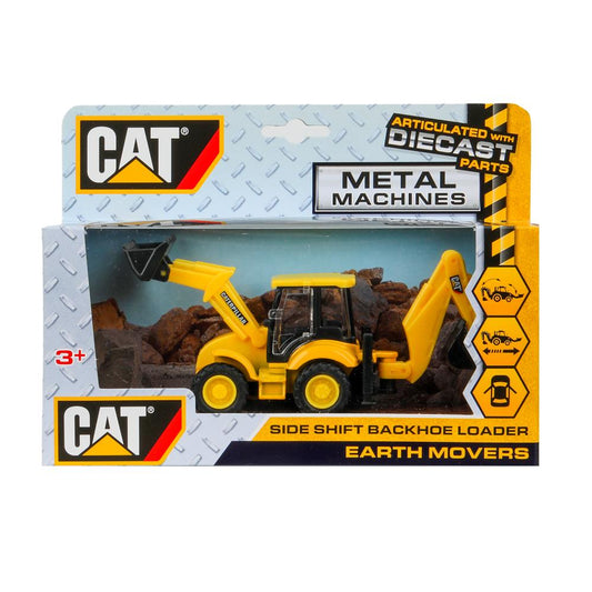 Машина металл гусеничный экскаватор-погрузчик, 15 см, дверь, инерция Технопарк в кор.2*24шт