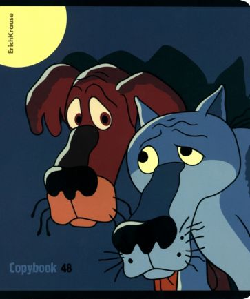 Тетрадь общая ErichKrause Жил-был Пес, 48 листов, клетка, выборочный УФ-лак_MIX-PACK 60631