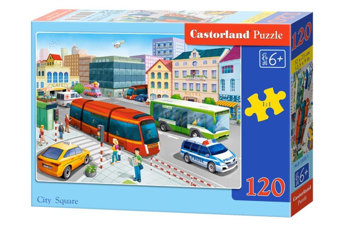 В-13555 Городская площадь, (120 деталей MIDI) Castor Land