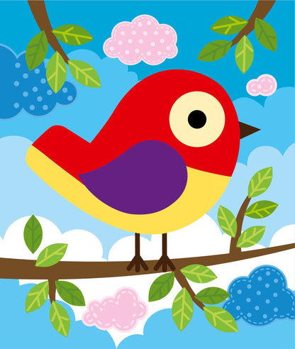 Набор для творчества. Аппликация из тишью "Птичка" размер 138х165