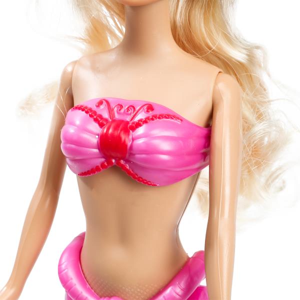 Кукла 29см русалка с пластиковым хвостом, дельфин, блист КАРАПУЗ в кор.24шт