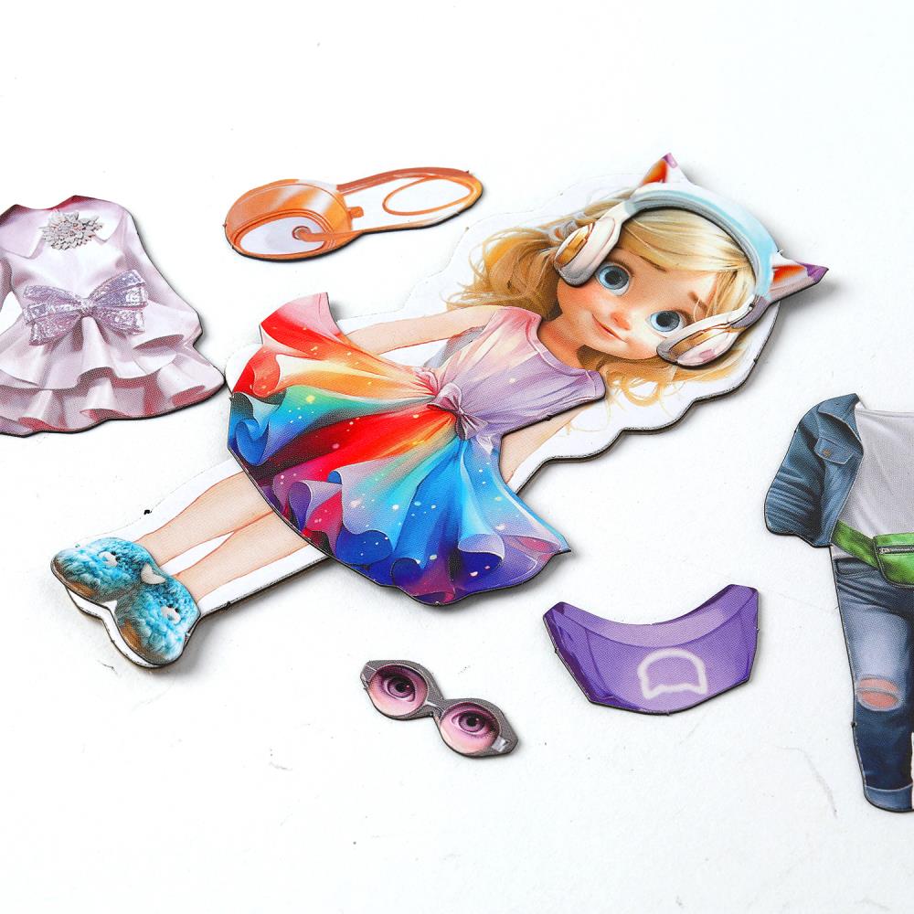 Подбери модный образ. Игра на магнитах в пакете с хедером. 160х260х10 мм. Умные игры в кор.50шт