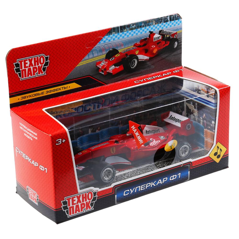 Machine métallique "supercar ф-1", dline 14cm, звук, инерция, красный в кор. Parc technologique dans le cor.2*36шт