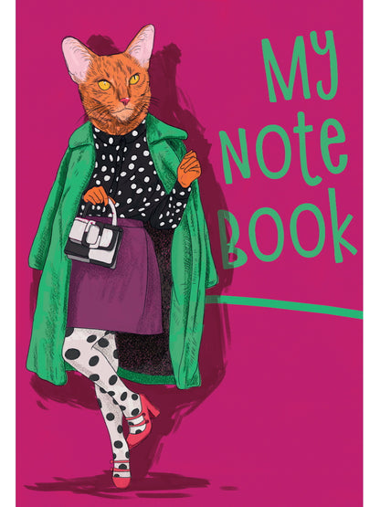 MyArt. БЛОКНОТ в клетку My notebook. Кошка