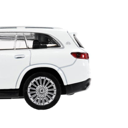 Машина металл MERCEDES-BENZ gls maybach 12см, дв,баг,ин,белый, кор. Технопарк в кор.2*36шт