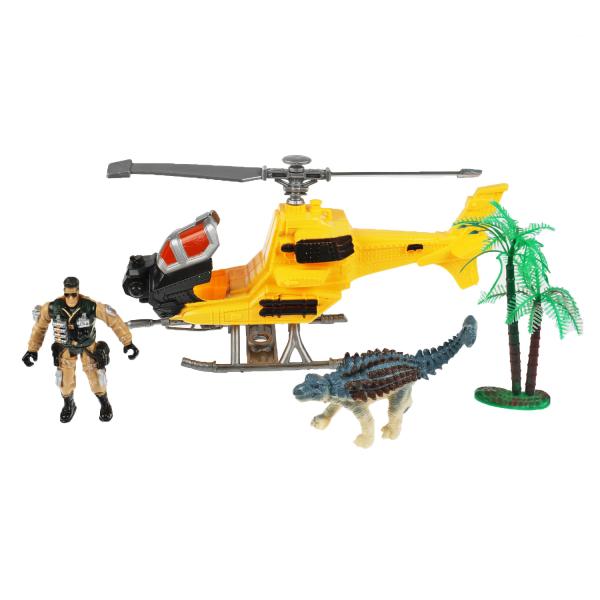 Наборы военных С ДИНОЗАВРОМ, с аксессом, кор.29*21,5*10см ИГРАЕМ ВМЕСТЕ в кор.36шт