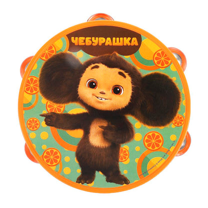 Бубен Чебурашка блист.20,4*28*4см ИГРАЕМ ВМЕСТЕ в кор.96шт