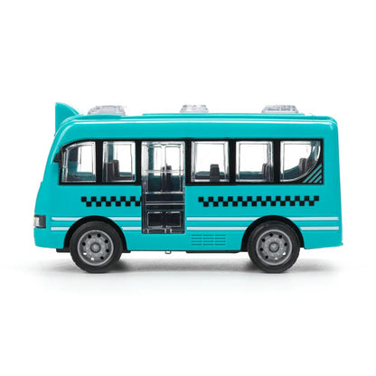 Machine en plastique АВТОБУС 12 см, инерция, дверь Технопарк в кор.2*120шт