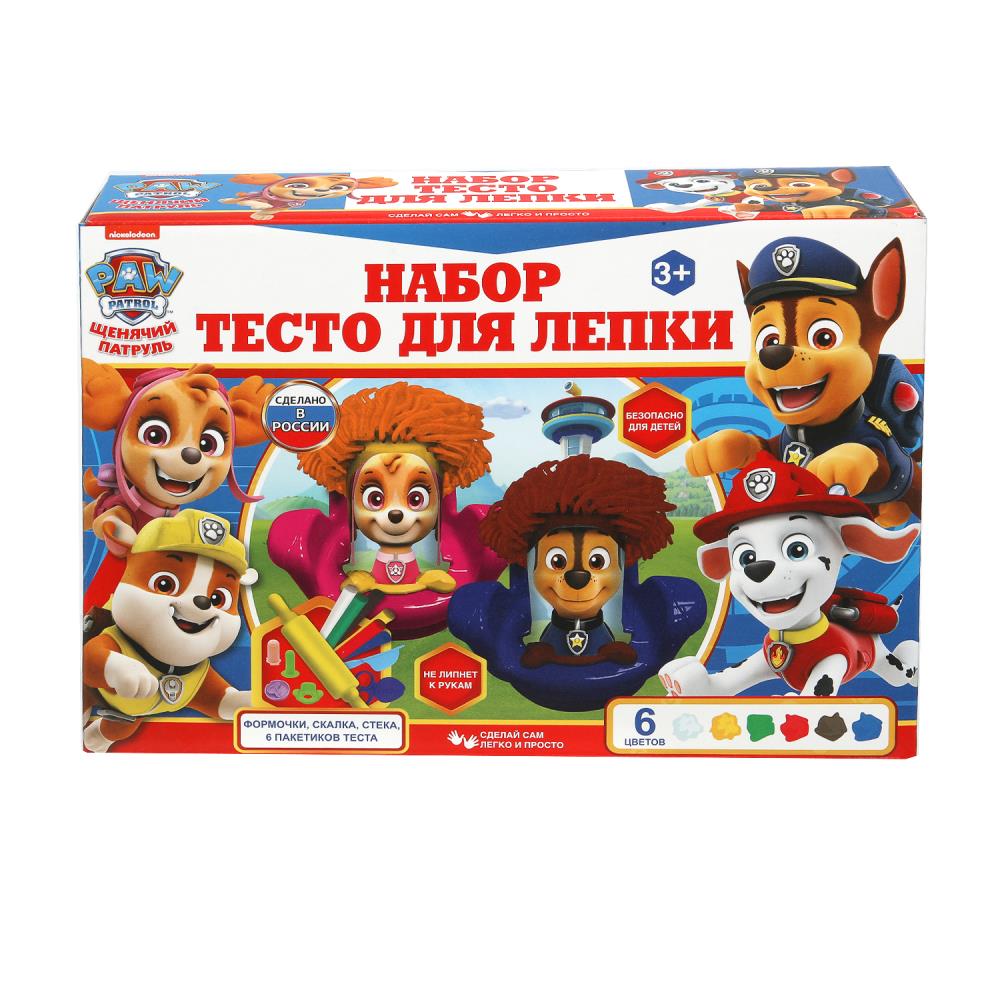 Набор с тестом для лепки Щенячий Патруль парикмахерская, 24 см MultiArt в кор.8шт
