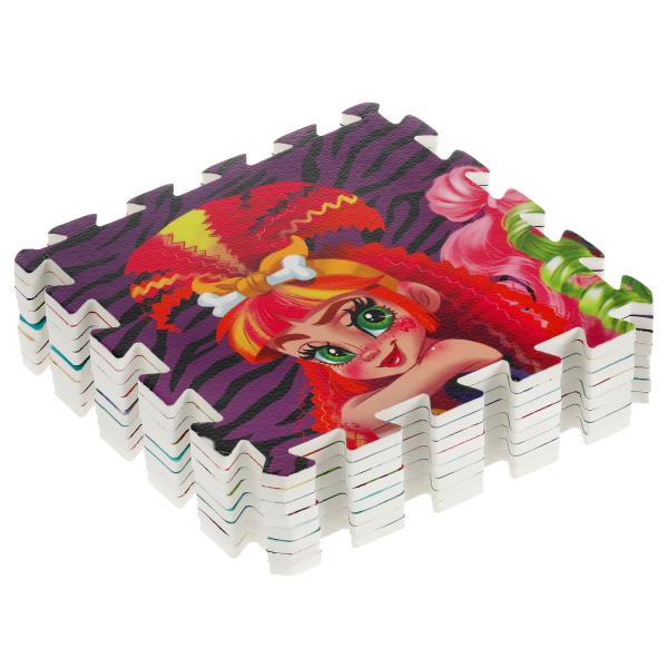 Коврик-пазл CAVE CLUB 8 сегментов, каждый 31.5*31.5см ИГРАЕМ ВМЕСТЕ в кор.12шт