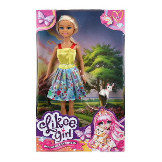 Кукла 29 см, питомец, в кор. LIKEE GIRL в кор.12шт