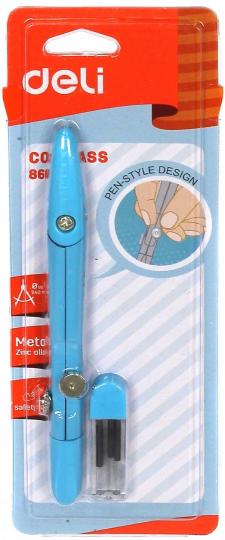 Циркуль цв. в ассорт-те + набор грифелей (E8607)