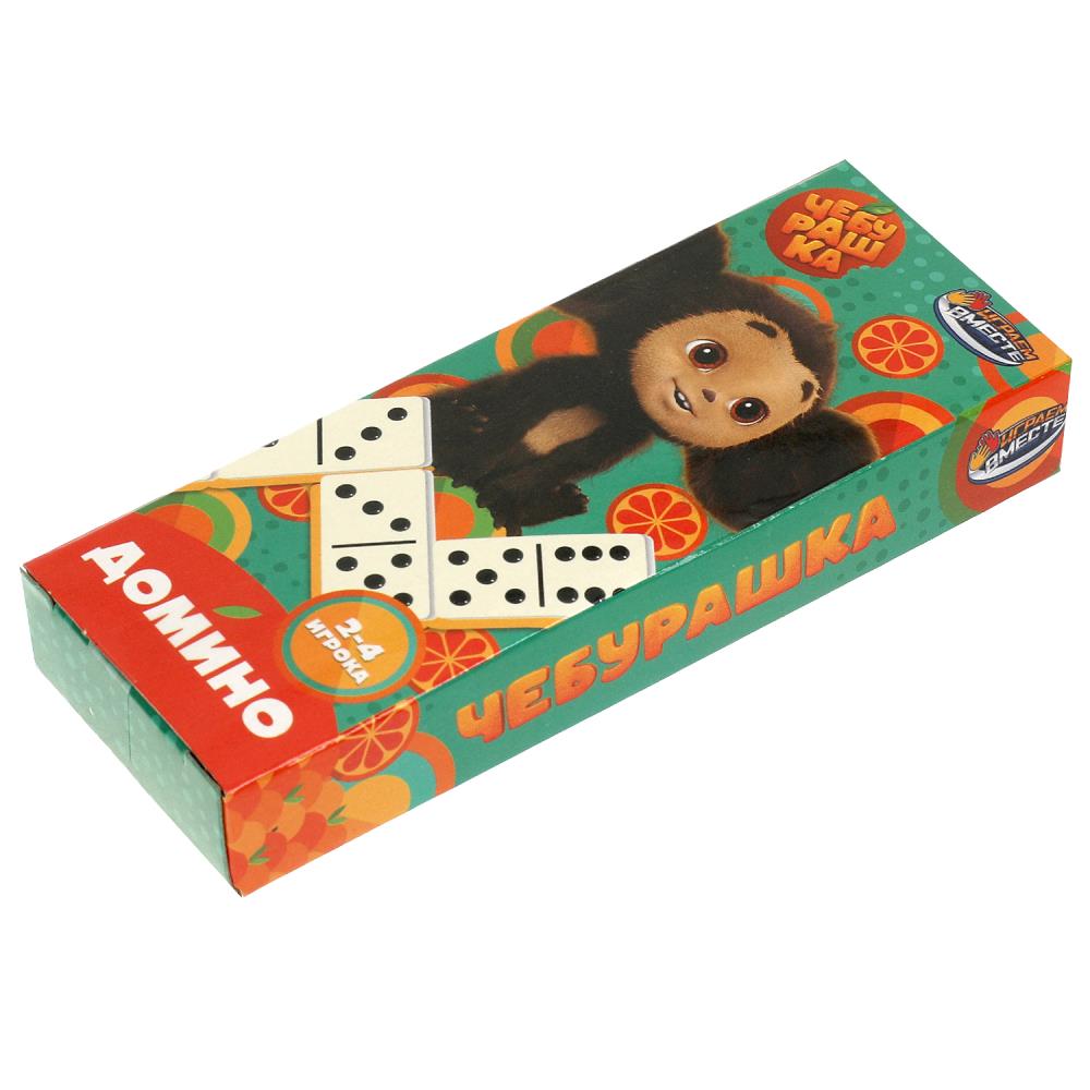 Настольная игра Чебурашка домино, кор.5*12*2см ИГРАЕМ ВМЕСТЕ в кор.2*180шт