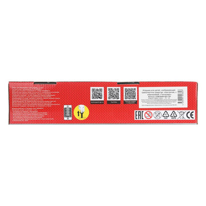 Модель пластик свет-звук ЭЛЕКТРИЧКА 20 см, 3 кнопки, инерц, красный, кор. Технопарк в кор.48шт