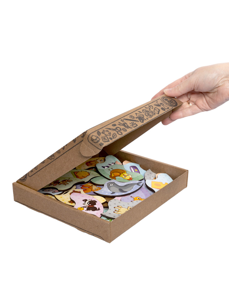 Пазлы из дерева. Мои первые пазлы "Мама и малыш" 36 эл