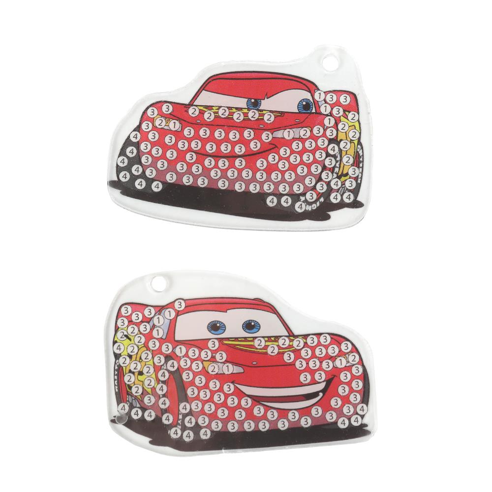 Брелоки алмазной мозаикой тачки MultiArt в кор.50шт